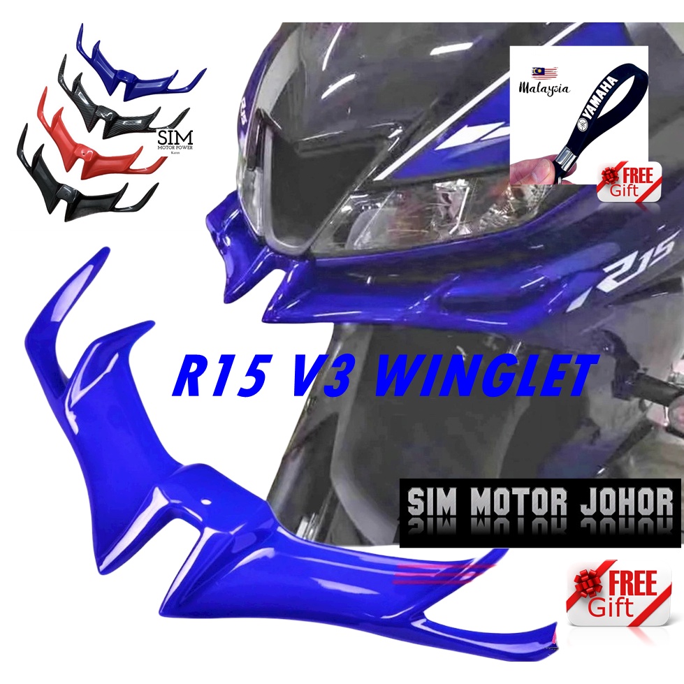 Yamaha R15 V3 WINGLET FRONT FAIRING IMPORT ABS Shopee Malaysia