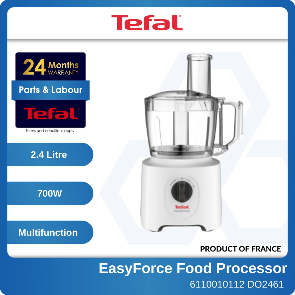 TEFAL Food Processor Easyforce, DO2461 100 Oiginal Brand New Set, 700W