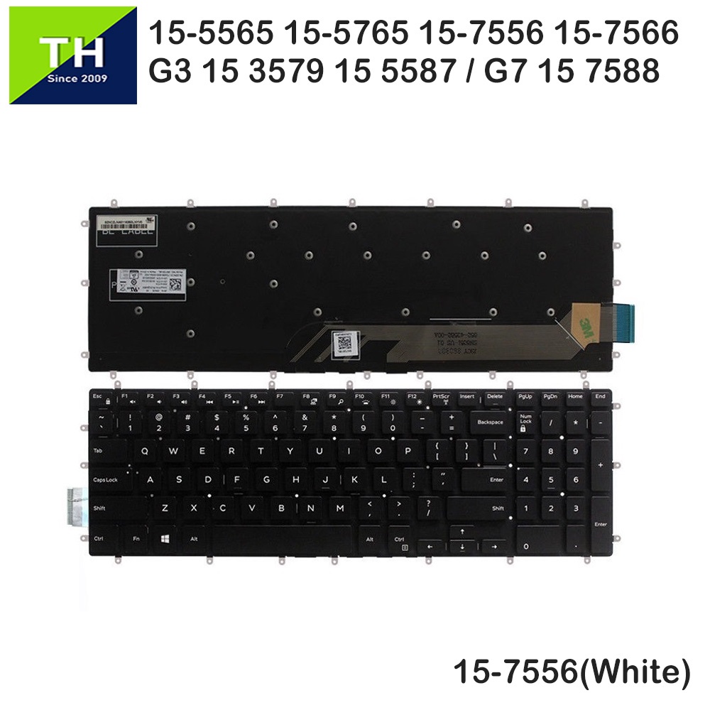 Dell Inspiron 155565 155567 155568 155578 155765 155767 P65F Laptop Replacement Keyboard