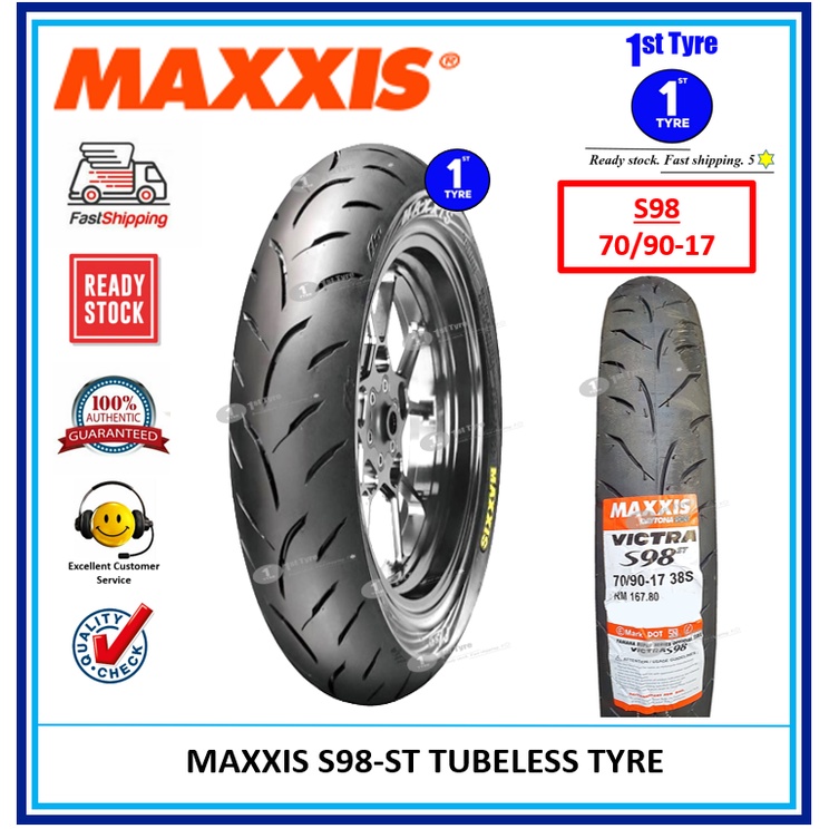 MAXXIS MOTORCYCLE TYRE S98ST/MA F1 ST 70/9017 TUBELESS ( 100 ORIGINAL
