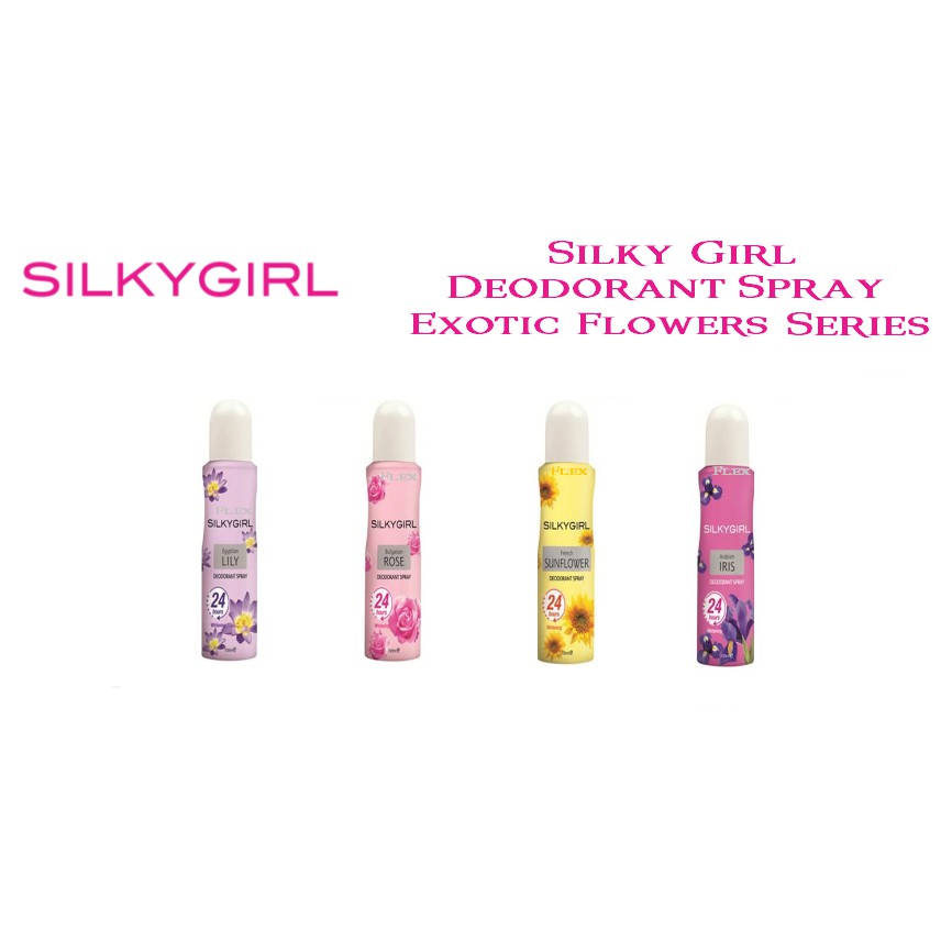 Silky Girl Deodorant Spray Exotic Flowers 100ml Shopee Malaysia