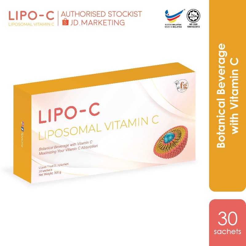 LipoC Liposomal Vitamin C Botanical Drink 1000 mg Lipo C (Made in