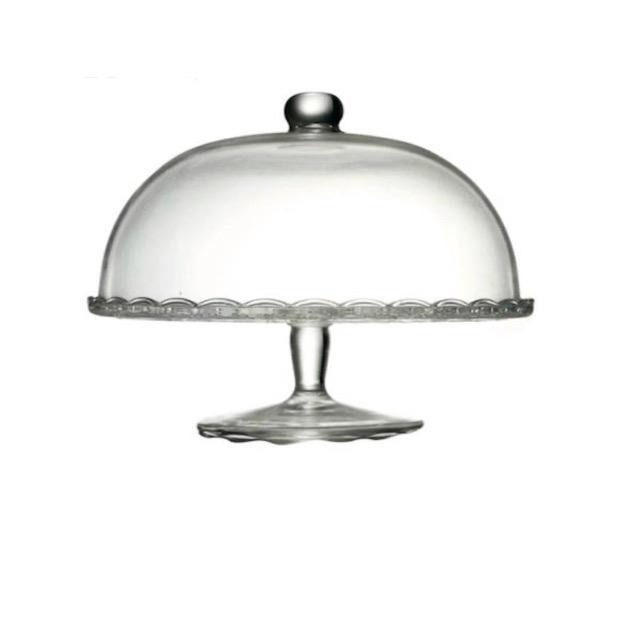 Scybe Glass Plate Stand With Glass Lid Shopee Malaysia