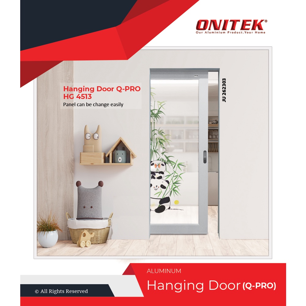 Onitek Aluminium Hanging Door (QPro) HG 4513 Shopee Malaysia