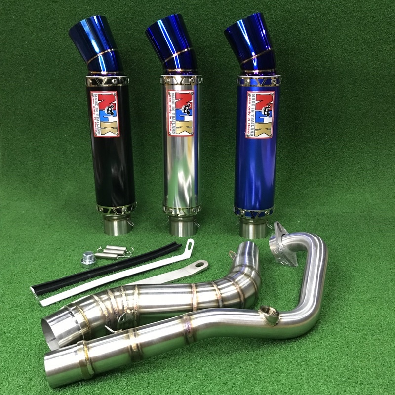 NLK EXHAUST 35mm /32mm Y15ZR MUFFLER BIG CORK CARBON FULL SYSTEM RACING