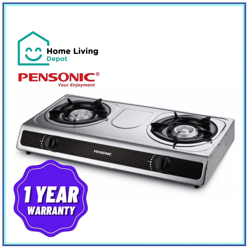 Pensonic Gas Stove 2 Burners Stainless Steel Gas Stove PGC28S
