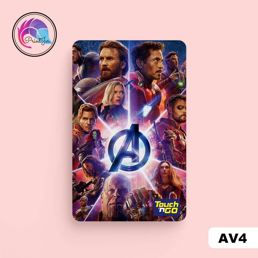 Avengers ( SERIES 1 ) Touch n Go Card Sticker Cover (Waterproof, High