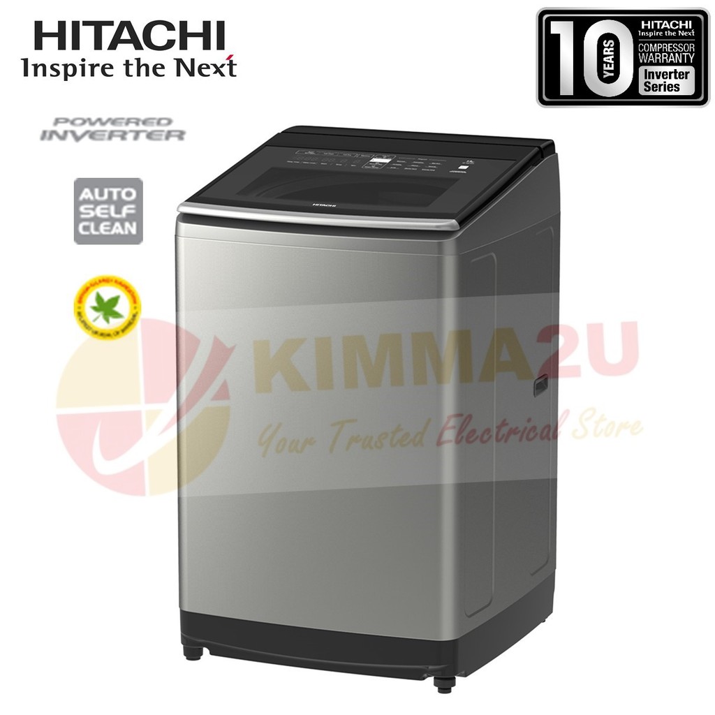 ( NEW ) HITACHI SF130TCV 13KG INVERTER TOP LOAD DUAL JET WASHING