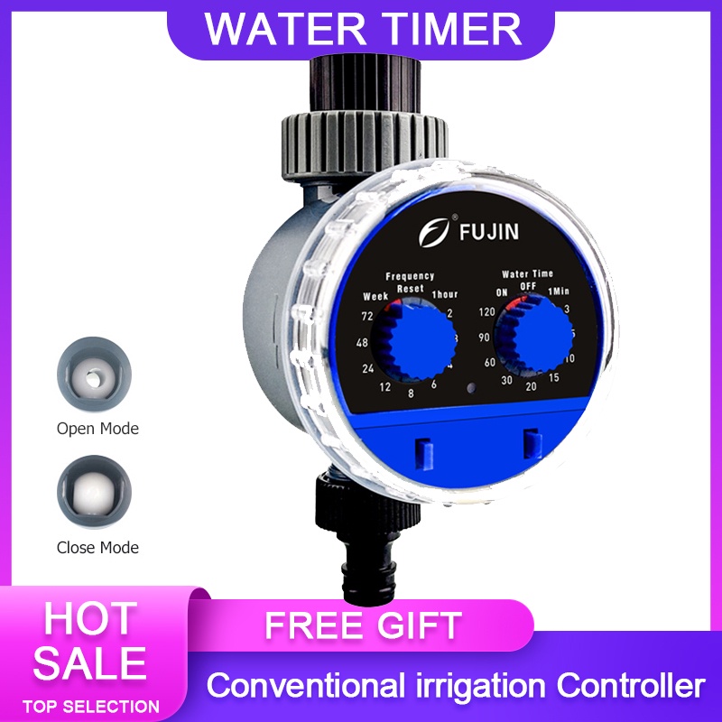 Double Dial Code Black Watering Timer Ball Valve Water Timer Home