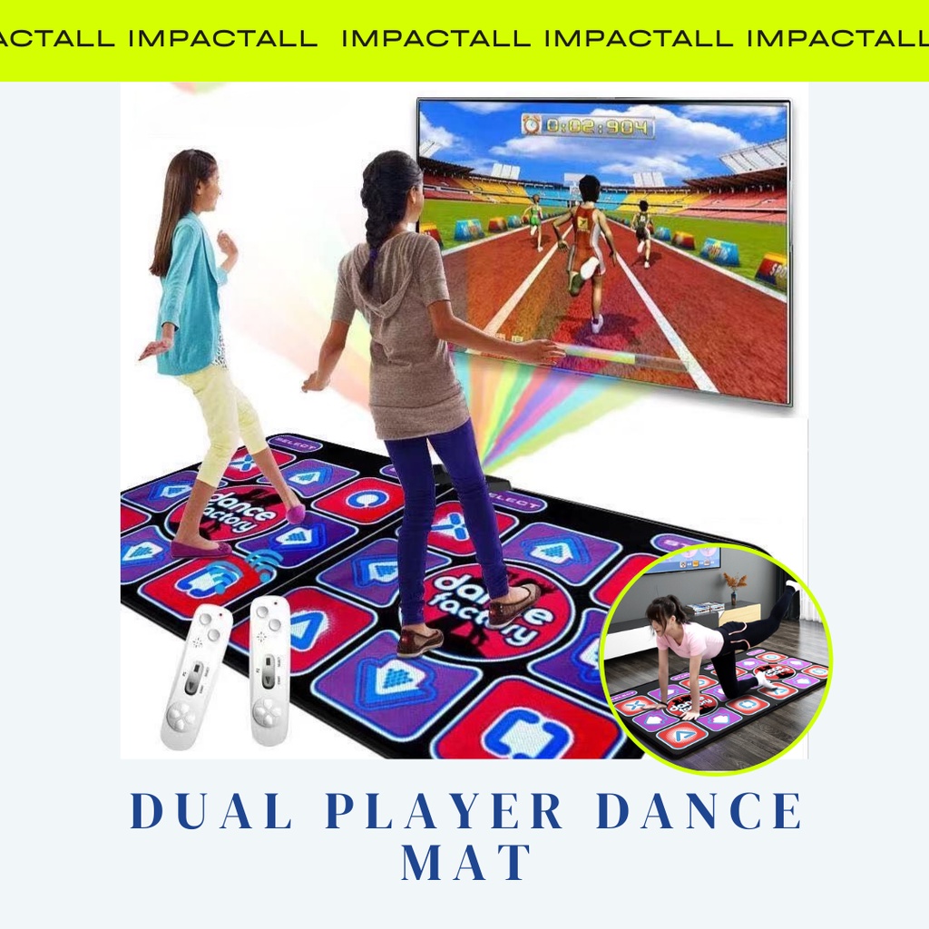 Dance Mat Dual Player Dance Mat TV Game Dancing Pads for Computer TV