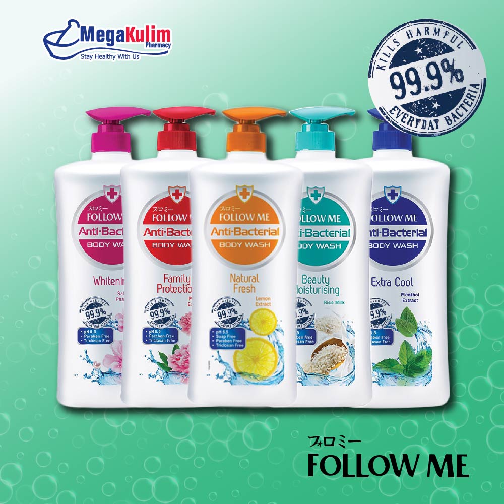 Follow Me AntiBacterial Body Wash (220ml / 1000ml) Shopee Malaysia