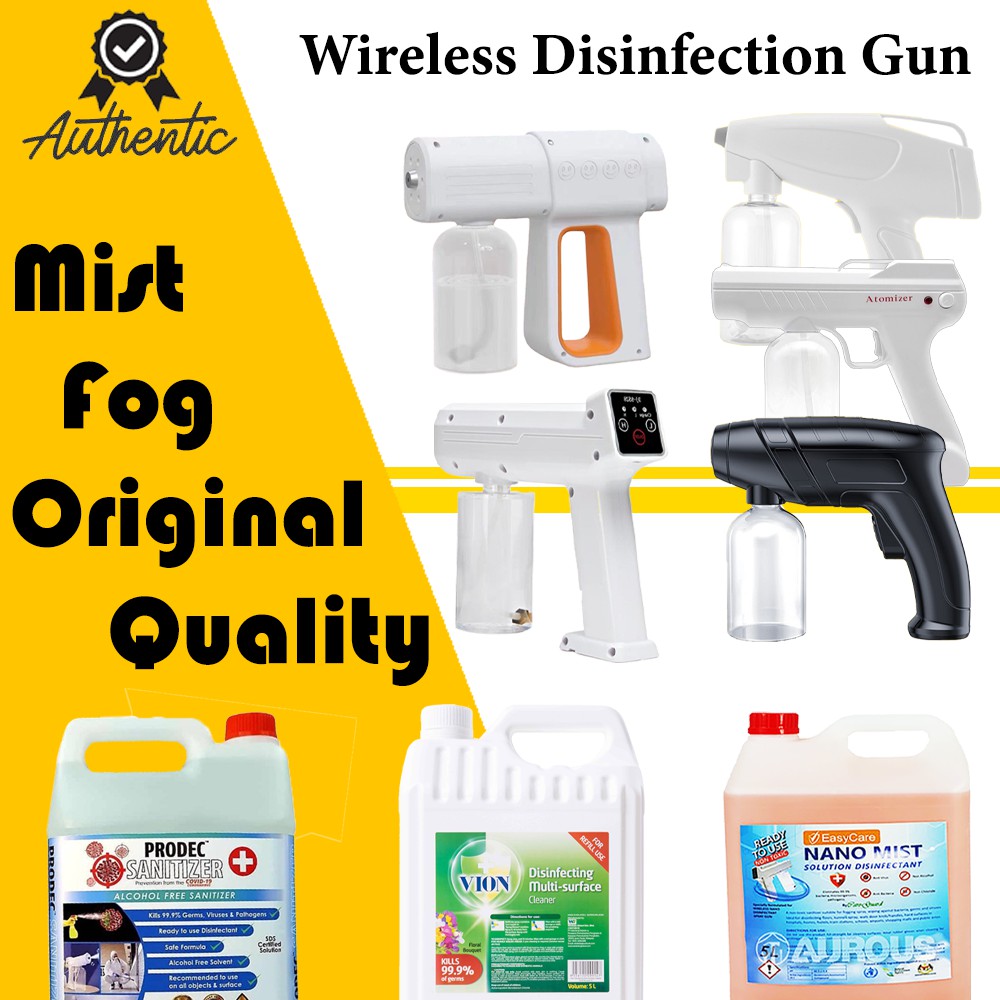 Handheld Wireless Rechargeable Atomizer Fogging Machine Gun BluRay