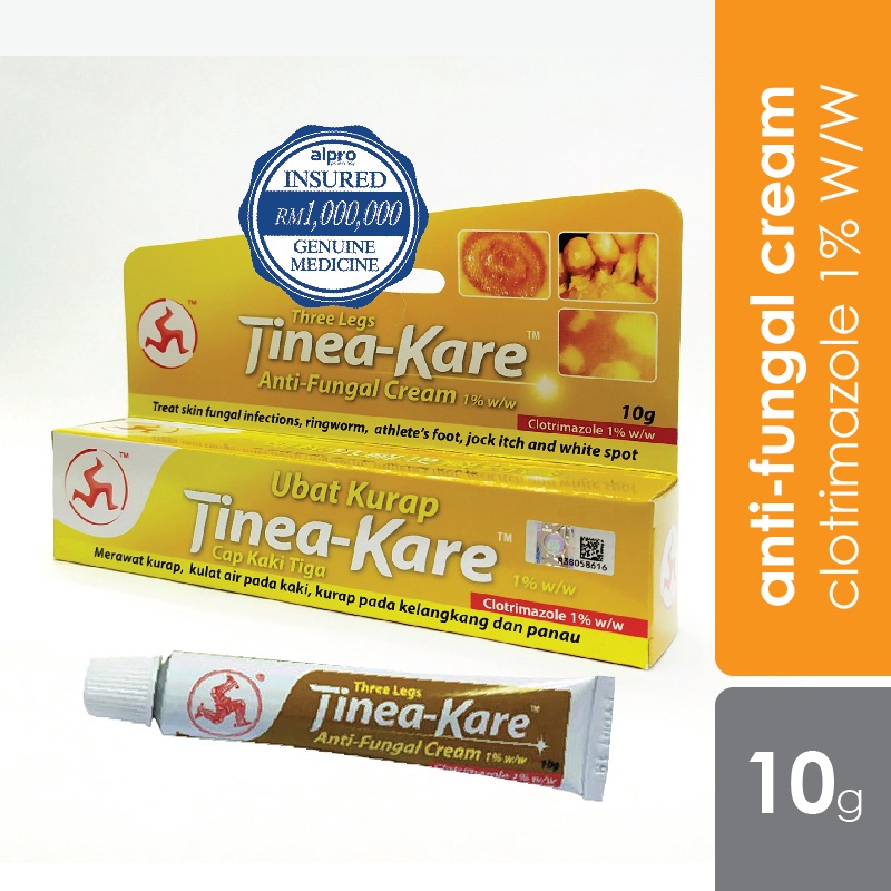 3 Leg Tinea Kare Antifungal Cream 10g (Clotrimazole 1 w/w) Shopee Malaysia