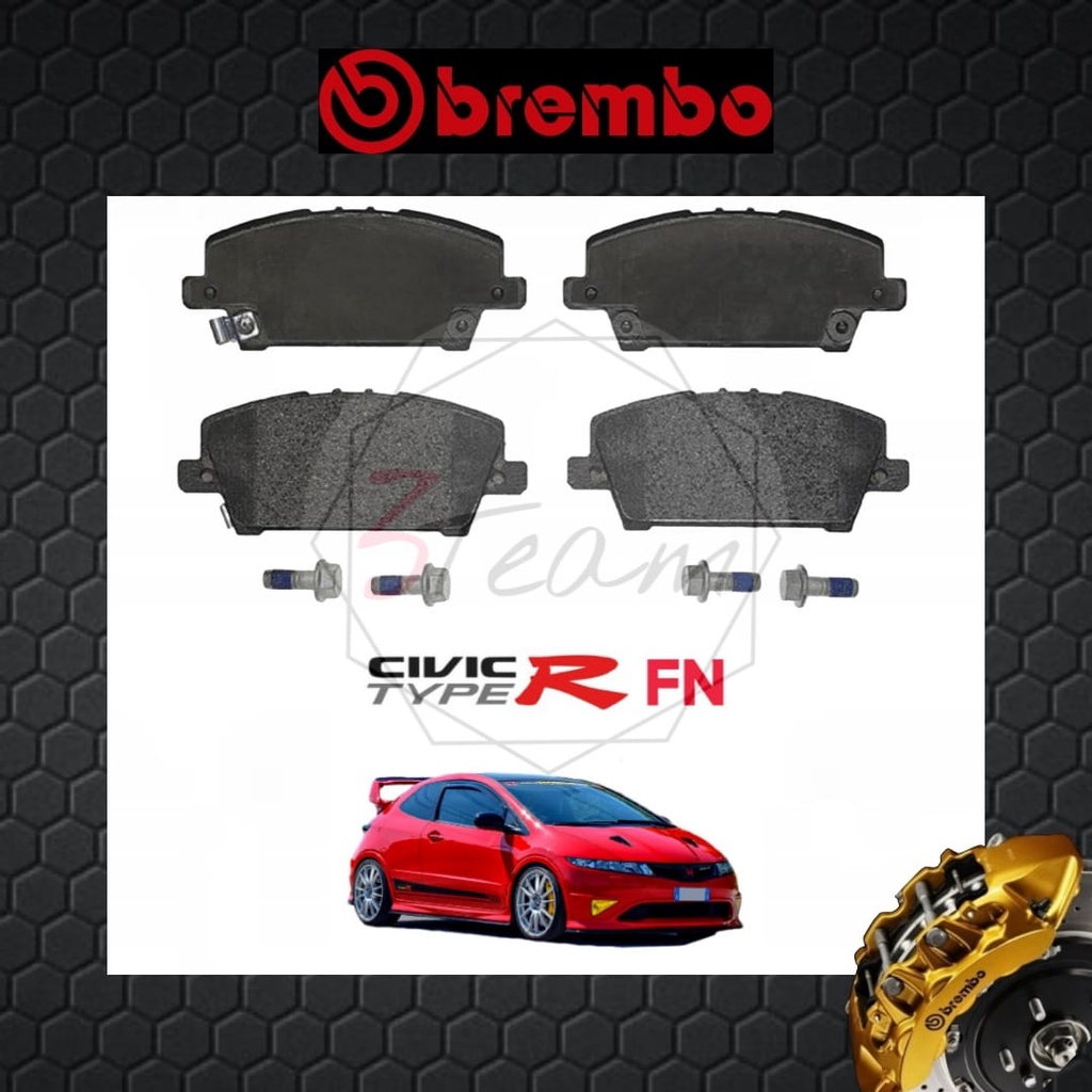 BREMBO Front Brake Pads Honda Civic Type R FN Shopee Malaysia