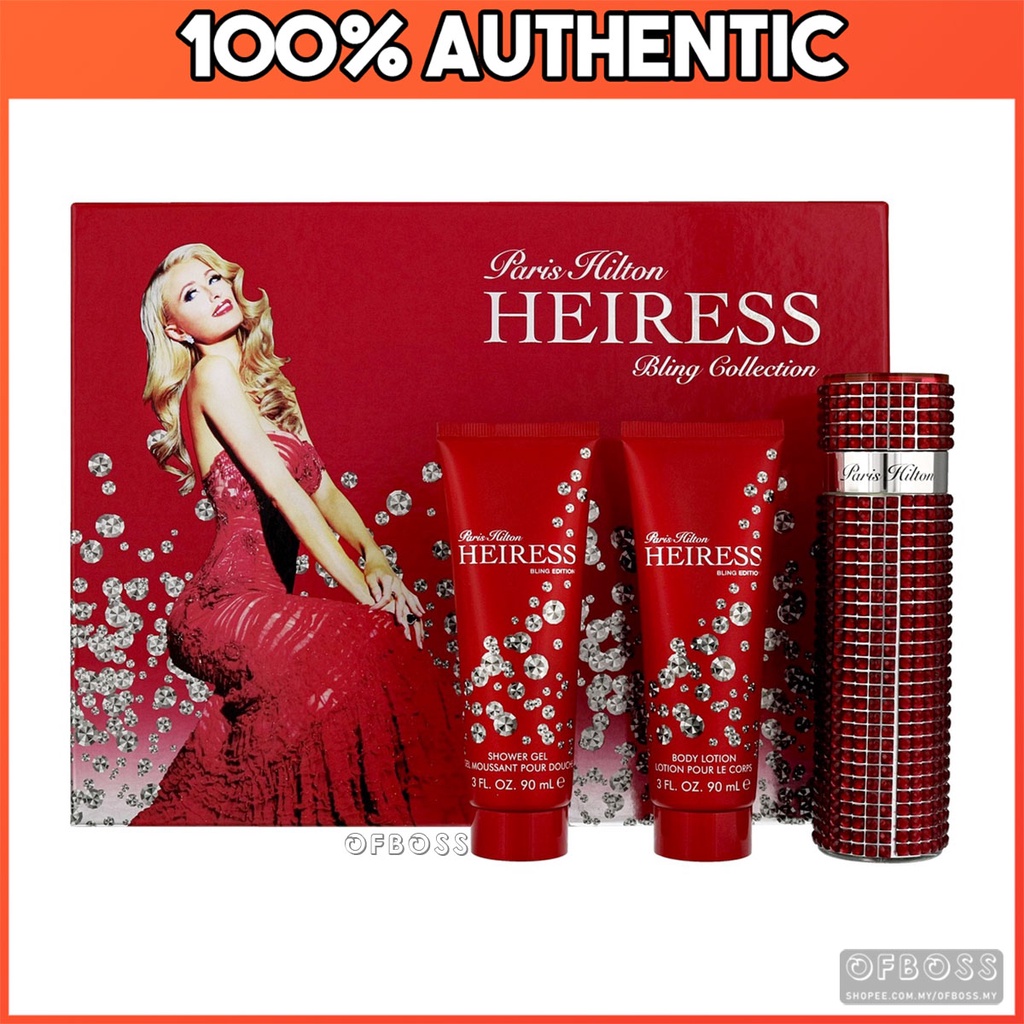 PARIS HILTON HEIRESS BLING 3 IN 1 GIFT SET EAU DE PARFUM EDP FOR WOMEN