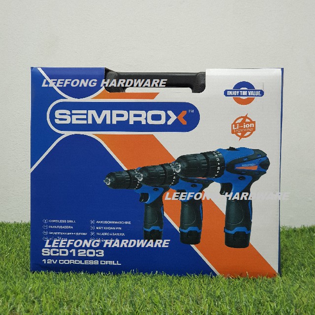 SCD1203 SEMPROX INDUSTRIAL CORDLESS DRILL/SET Shopee Malaysia