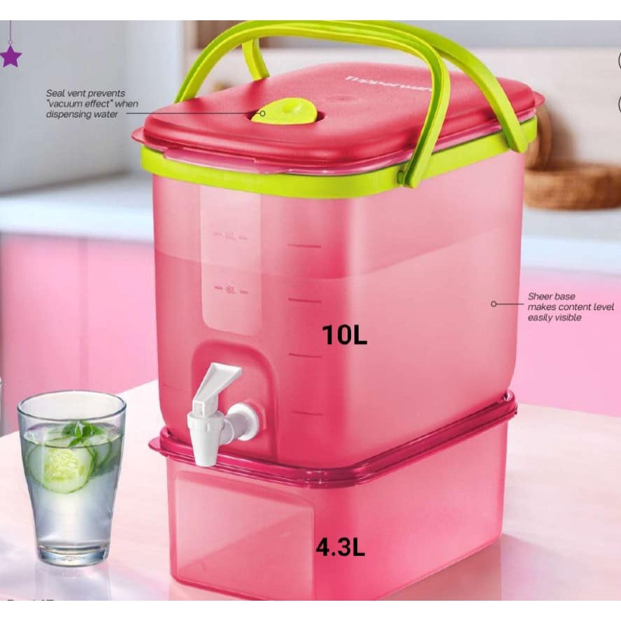 Tupperware Wonderful SET Water Dispenser 10L +Modular Mates