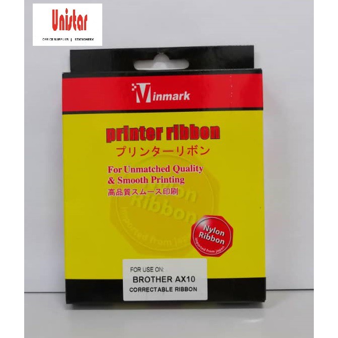 Vinmark Brother AX10 Typewriter Ribbon (Black) Shopee Malaysia