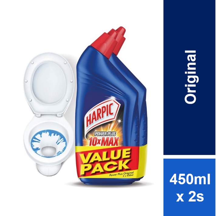 Harpic Powerplus Disinfectant Toilet Bowl Cleaner All in One 450ml