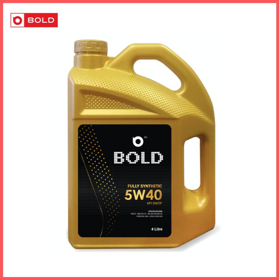 [East Malaysia] Bold 5w40 4L Fully Synthetic Engine Oil Lubricant 5w40