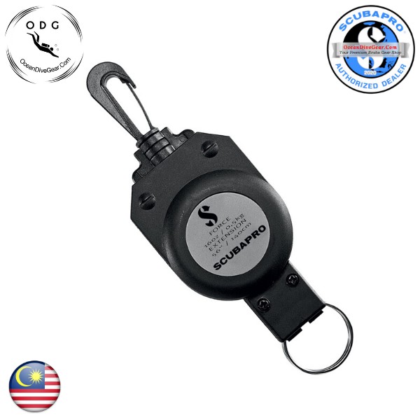 SCUBAPRO Retractor Scuba Dive Gear Holder Retractor Retractable Lanyard with Rotatable Hook Clip