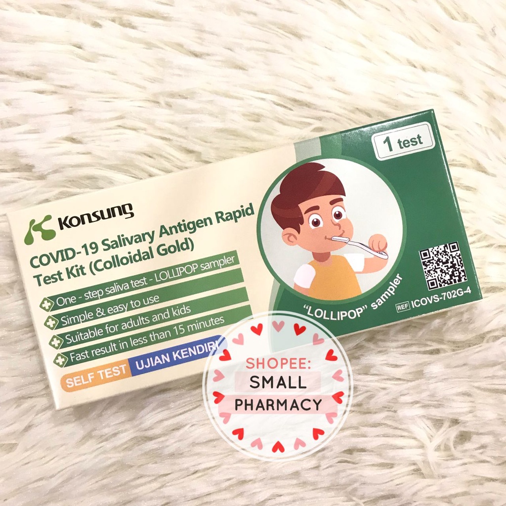 Konsung Lollipop Covid19 Salivary Antigen Rapid Test Kit (Colloidal