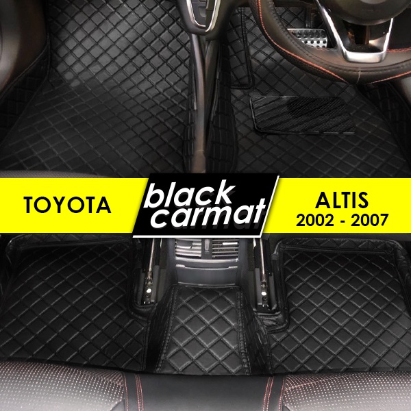 TOYOTA ALTIS ( 2002 2007 ) PREMIUM 6D VIP PU LEATHER CAR CARPET CAR MAT / BOOT MAT TRUNK LINER