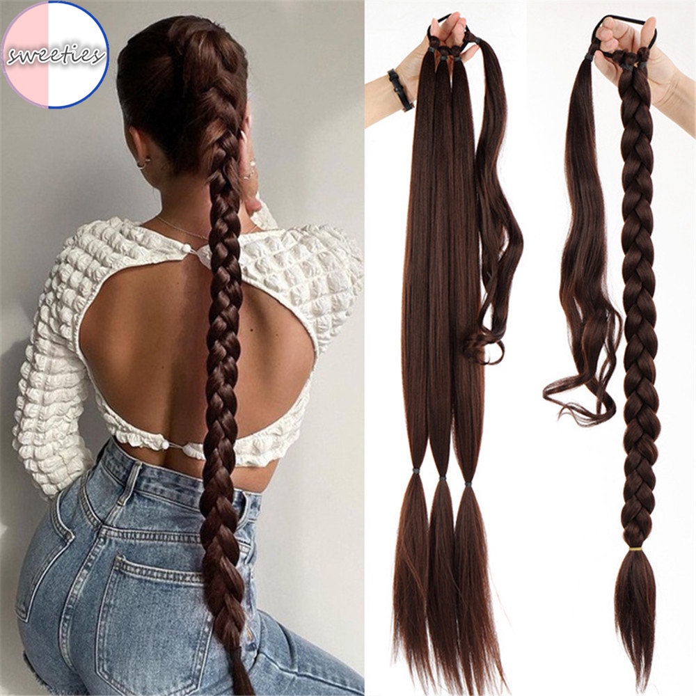 80CM European and American woman punkstyle hippop ponytail Twisted