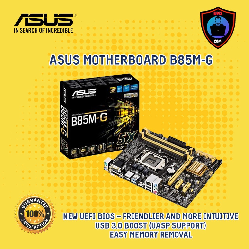 MOTHERBOARD ASUS B85MG Shopee Malaysia