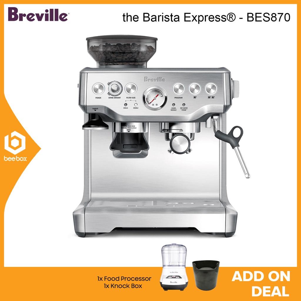Breville BES870 Barista Express Espresso Coffee Machine Coffee Maker