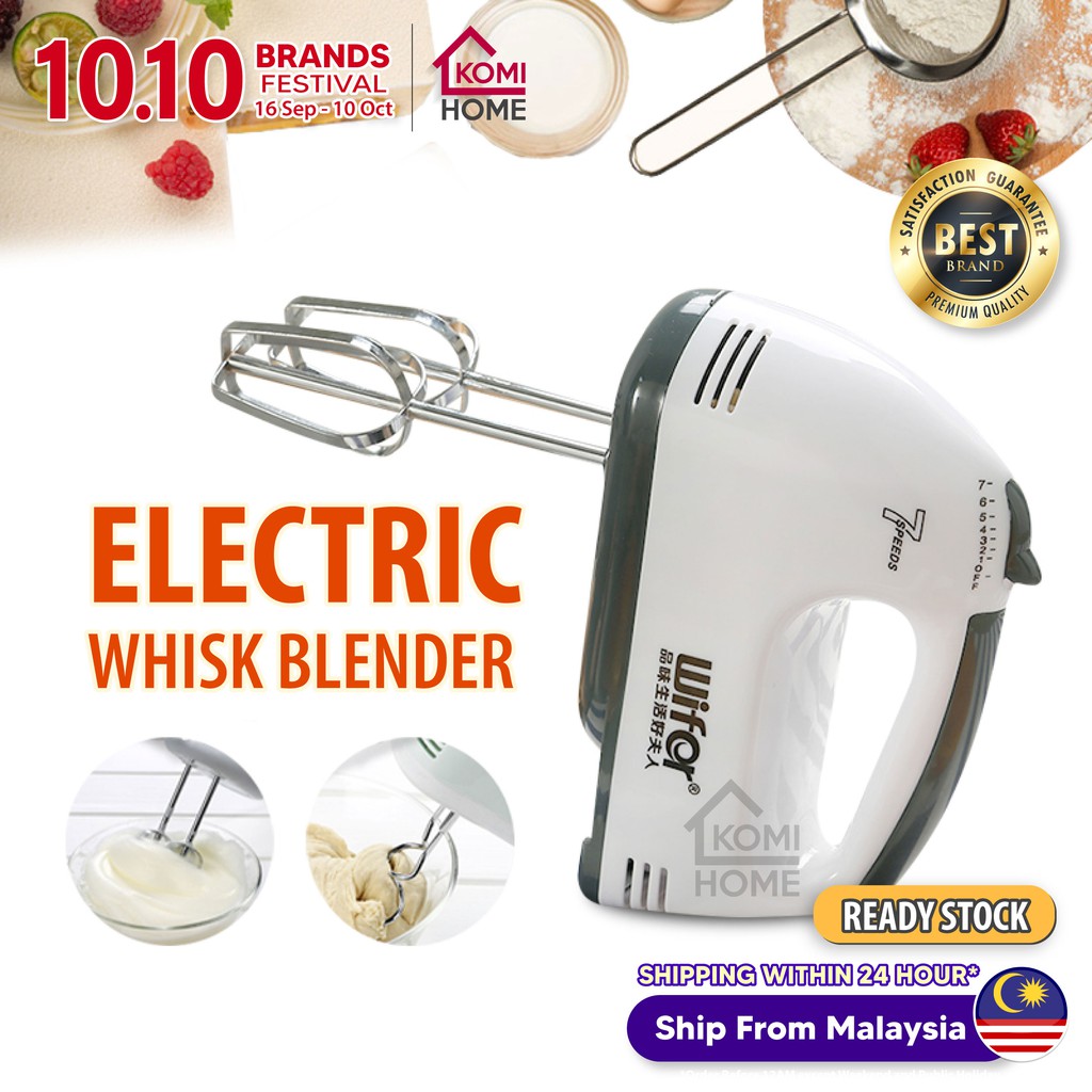 Ready Stock 7 Speed Baking Hand Mixer Electric Egg Beater Cake Blender