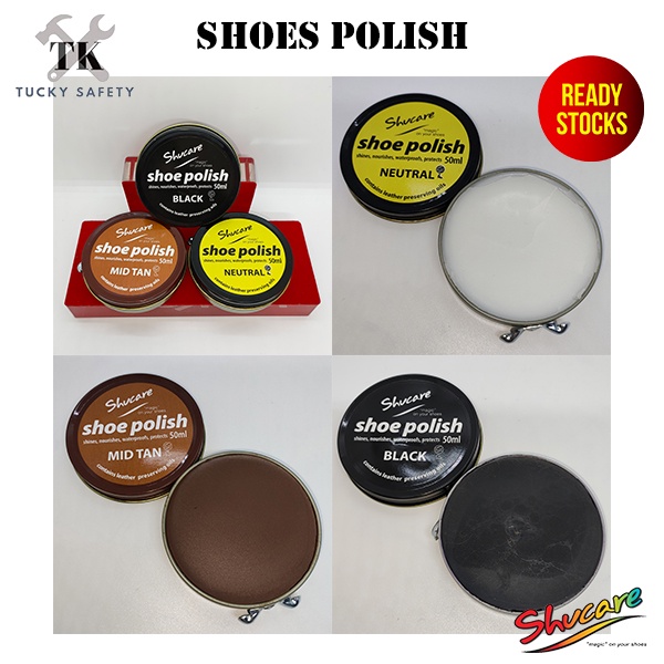 [ Shucare ] Shoe Polish (50 ml) Contains Leather Preserving Oils