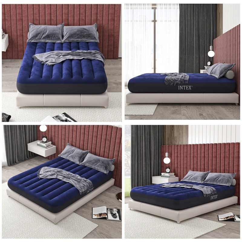 0OFE DFO INTEX Inflatable Bed Tilam Angin Comfort Plush Air Mattress