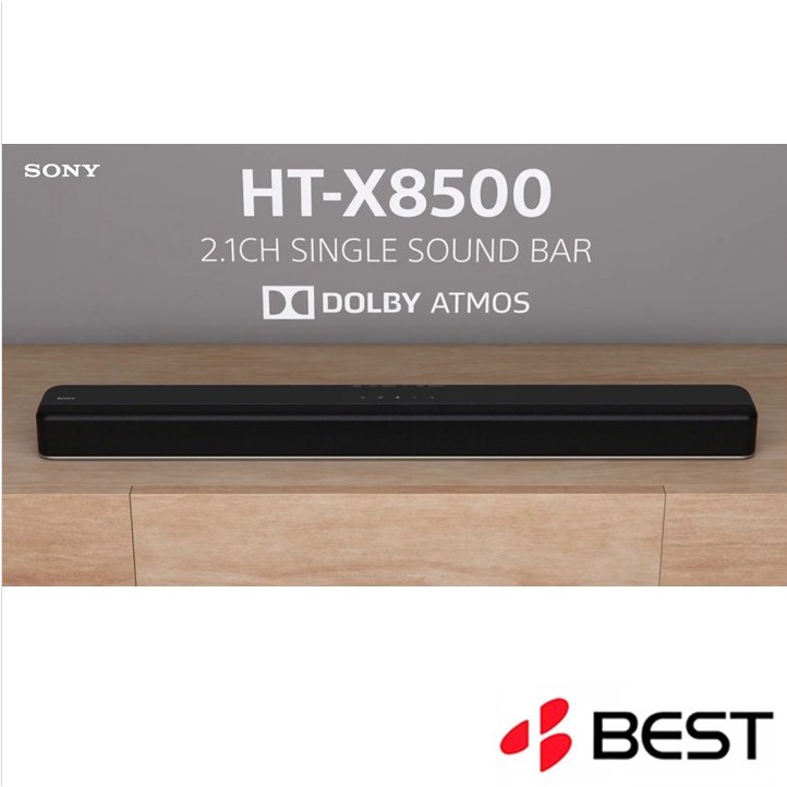 SONY HTX8500 2.1ch Dolby Atmos/DTSX Single Soundbar with Builtin