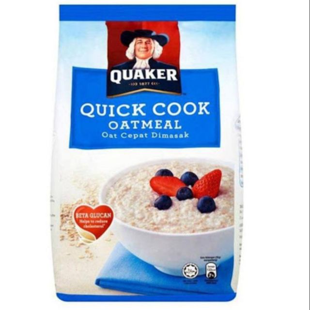 Quaker Quick Cook Oatmeal (Blue) 800g Shopee Malaysia