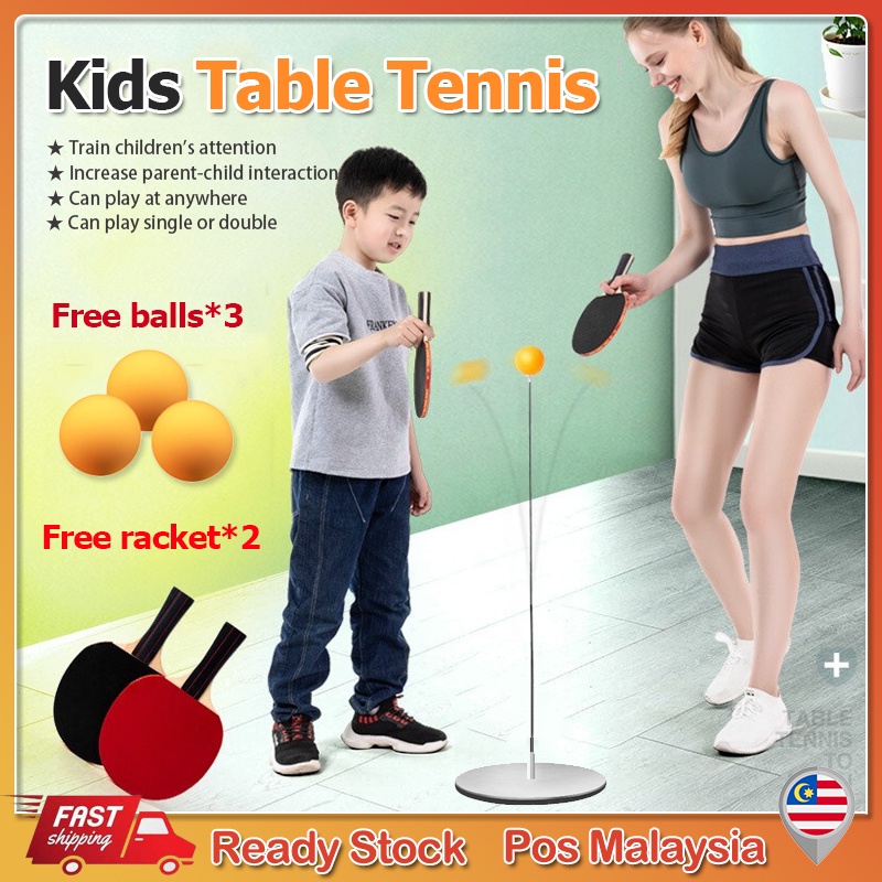 Table Tennis Set Trainer Soft Shaft Rebound Ball for Adults and Kids