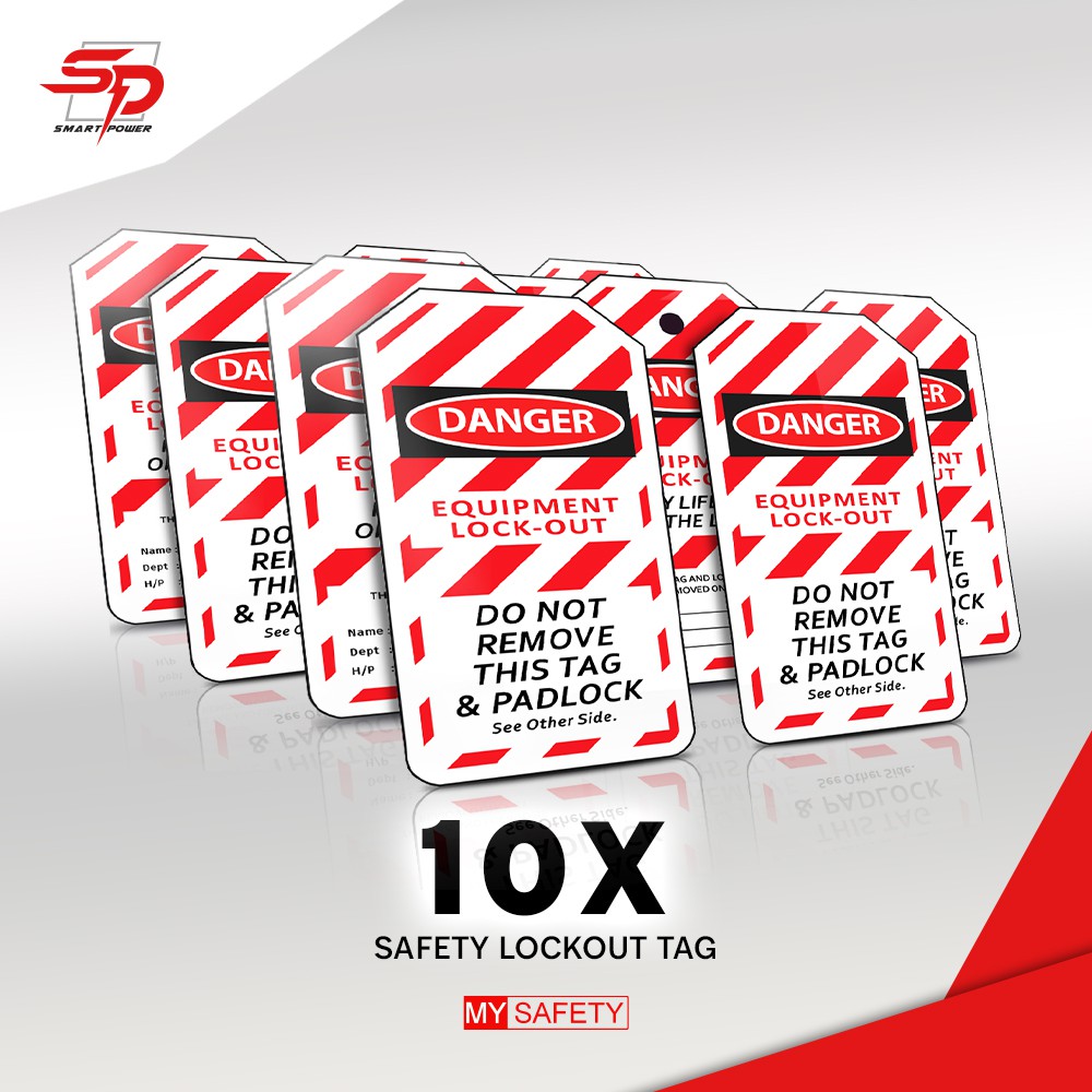 10PCS LOTO SAFETY LOCKOUT TAGS Shopee Malaysia