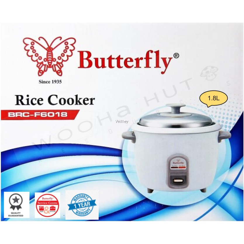 BUTTERFLY BRCF6018 / Back To Oldies Electric Rice Cooker 1.8L Shopee