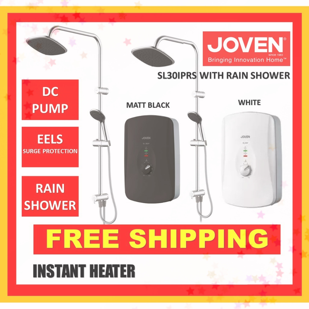 Joven SL30iPRS Instant Water Heater with DC Pump Rain Shower SL30E