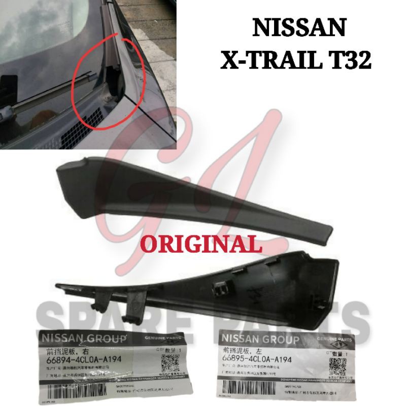 SIDE WINDSCREEN GRILLE COVER (ORIGINAL) NISSAN XTRAIL T32 2015Y WIPER