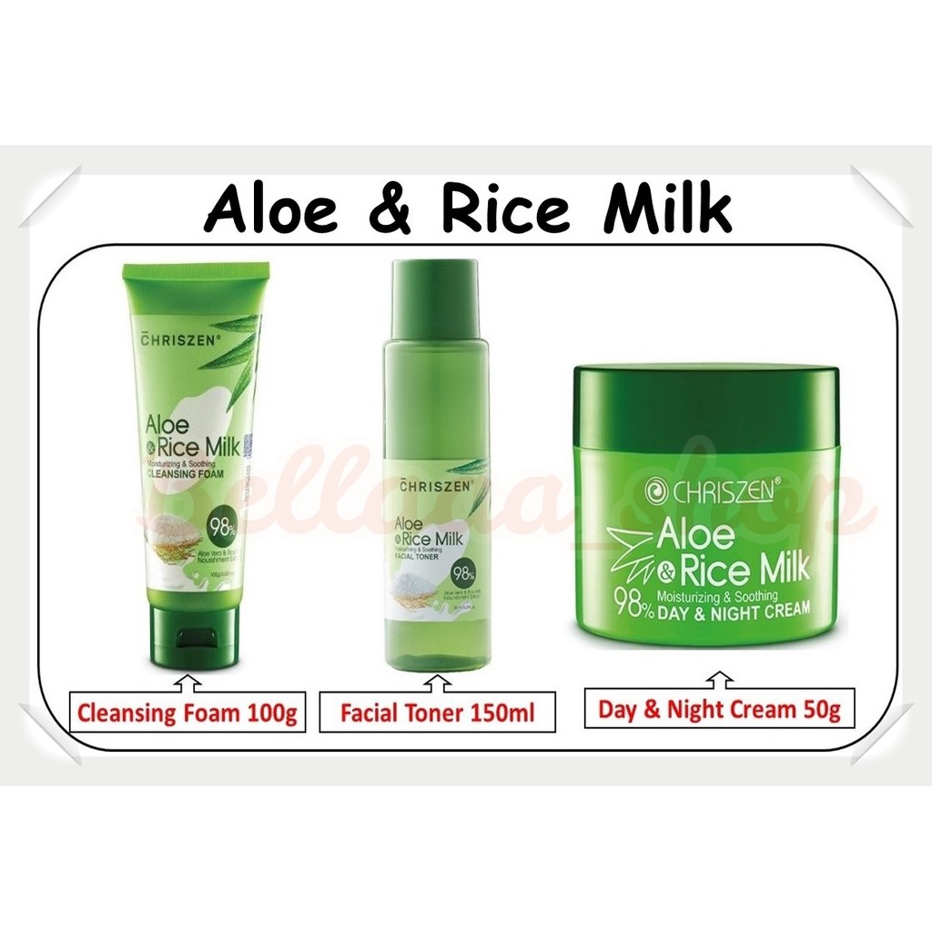 CHRISZEN 98 Aloe Vera & Rice Milk skincare Shopee Malaysia