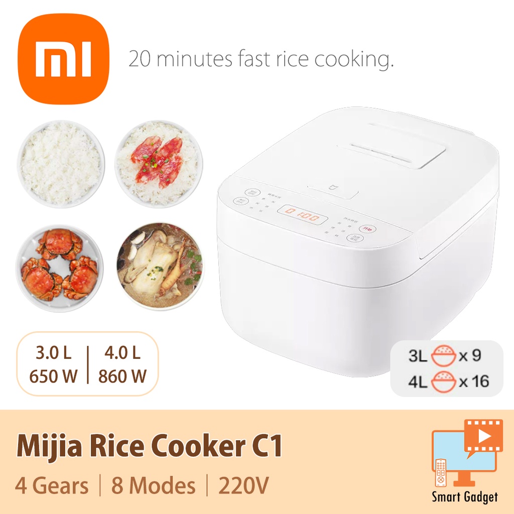 Xiaomi Original Mijia Electric Rice Cooker C1 3L/4L/5L Automatic Multifunctional Kitchen Mini