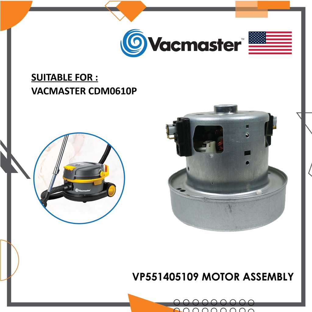 [VACMASTER SPAREPART] VACUUM CLEANER MOTOR ASSEMBLY VP551405109