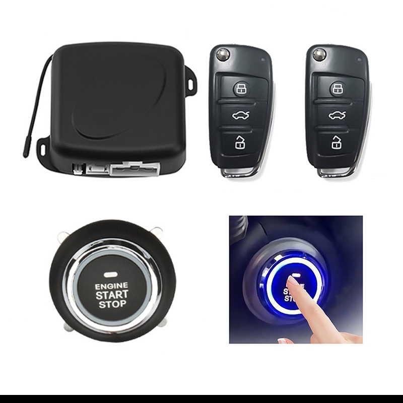 Hippcron Car Universal Remote Central Door Lock Keyless Entry System