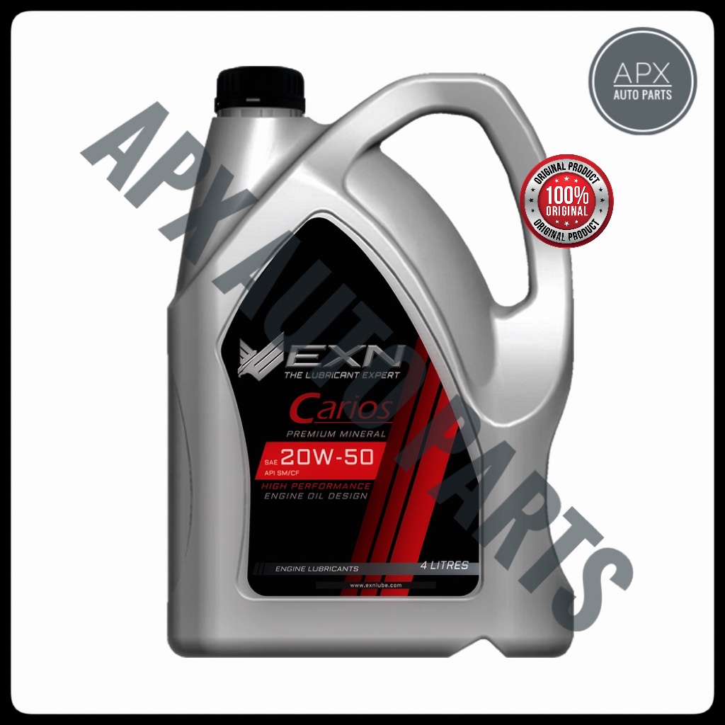 Engine Oil EXN Carios SAE 20W50 — Premium Mineral 4 Litter 100