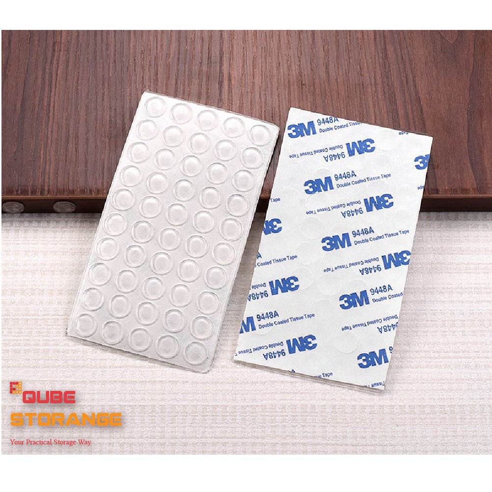 3M Adhesive Transparent Buffer Pads Door Bumpers Stick Anti