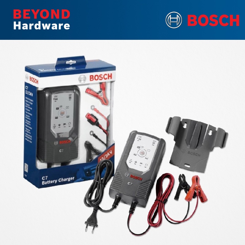 BOSCH C7 Fully Automatic Mode 6 12V/24V LeadAcid Battery Charger