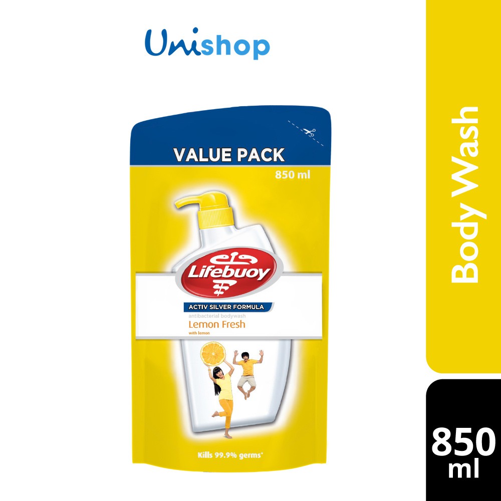 Lifebuoy Antibacterial Shower Gel Refill Lemon Fresh (850ml) Shopee