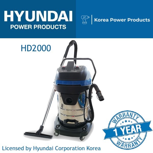 HYUNDAI Wet & Dry Industrial Vacuum Cleaner HD2000, Korea Technology