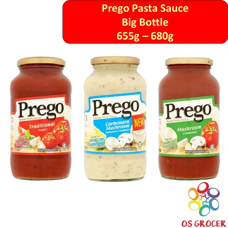 Prego Pasta Sauce Speghetti Sauce Big Bottle 655g 680g Shopee Malaysia